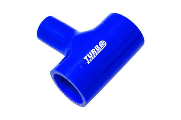 Silikónová hadica T-spojka TurboWorks Modrá 70-25mm