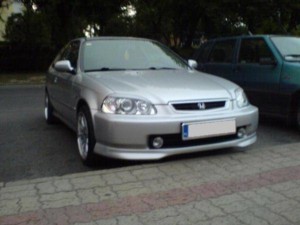 Spoiler predného nárazník a Honda Civic VI 2/3/4 D 96-98 Type-R (PU)