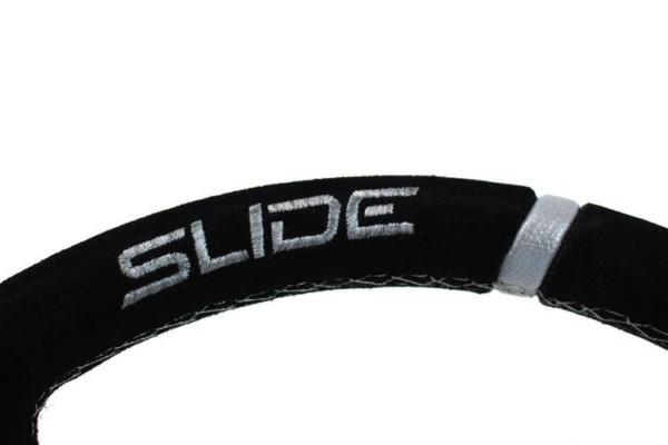 Športový volant SLIDE 350mm offset:90mm Suede Silver – Obrázok 3