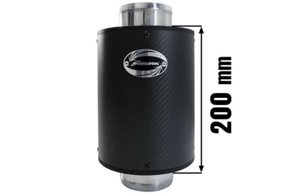Vzduchový filter Airbox Carbon200x150 80mm XXL