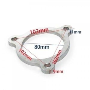 Downpipes Flange K04,1.8T Audi S3 8L, TT , Seat Leon Cupra R – Obrázok 4