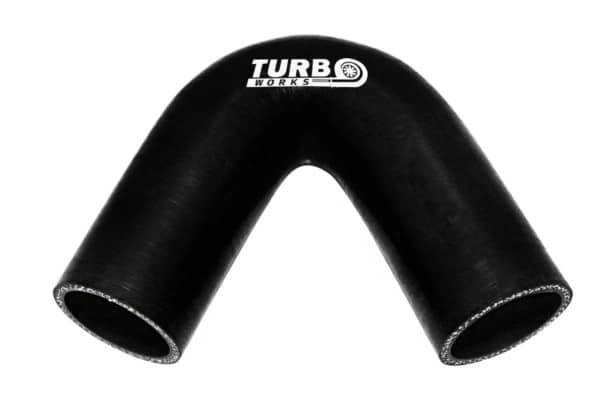 Silikónové koleno 135° TurboWorks Čierne 67mm