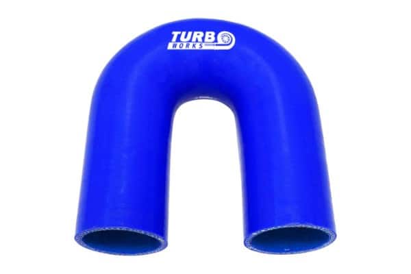 Silikónové koleno 180° TurboWorks Modré 51mm