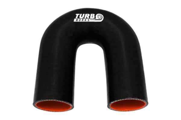 Silikónové koleno 180° TurboWorks Pro Čierne 40mm