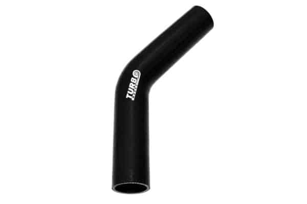 Silikonové koleno TurboWorks 45° Čierne 10mm XL