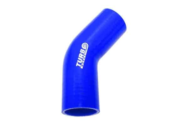 Silikonové koleno TurboWorks 45° Modré 12mm