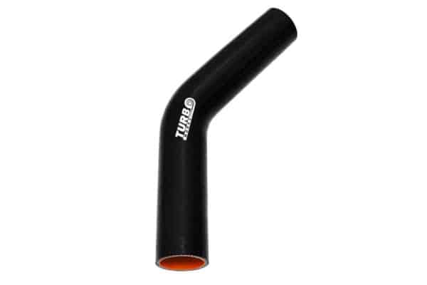 Silikonové koleno 45° TurboWorks Pro Čierne 57mm XL