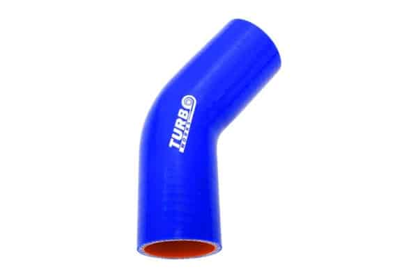 Silikonové koleno 45° TurboWorks Pro Modré 89mm