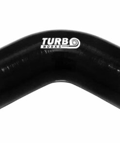 Silikónové koleno 67° TurboWorks Čierne 18mm