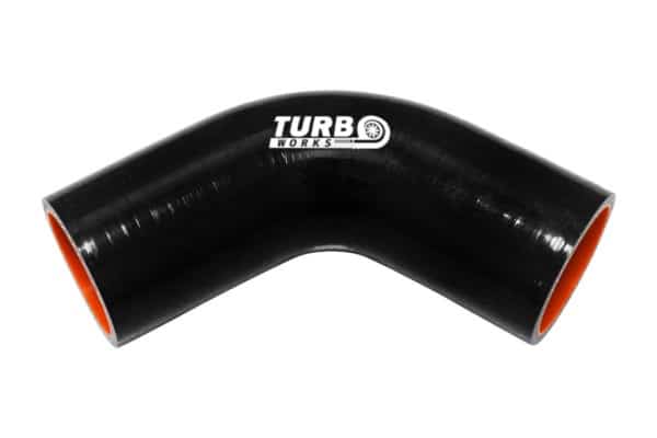 Silikónové koleno 67° TurboWorks Pro Čierne 102mm