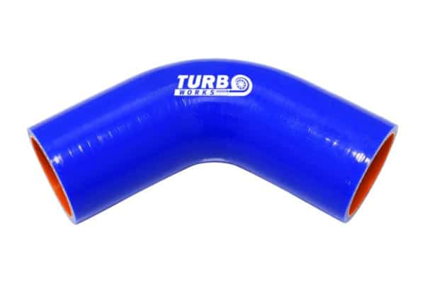 Silikónové koleno 67° TurboWorks Pro Modré 45mm