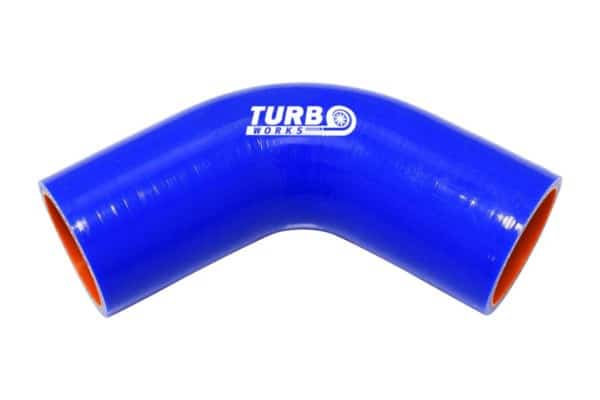 Silikónové koleno 67° TurboWorks Pro Modré 63mm