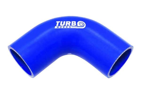 Silikónové koleno 90° TurboWorks Modré 12mm