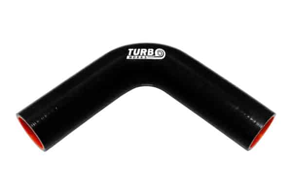 Silikónové koleno 90° TurboWorks Pro Čierne 18mm XL