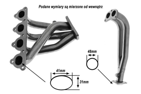 Výfukové zvody - HONDA CIVIC D-seria 4-2-1 88-00 – Obrázok 6