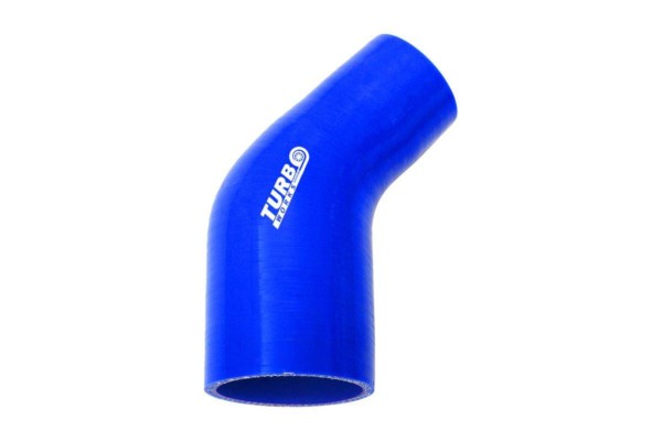 Silikónová redukcia 45° TurboWorks Modrá 25-32mm