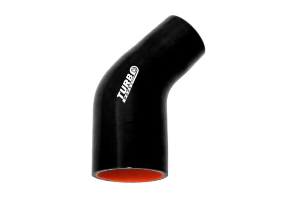 Silikónová redukcia 45° TurboWorks Pro Čierna 57-70mm
