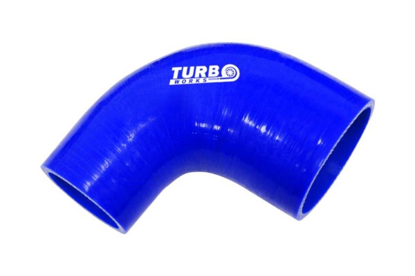 Silikónová redukcia 90° TurboWorks Modrá 25-38mm