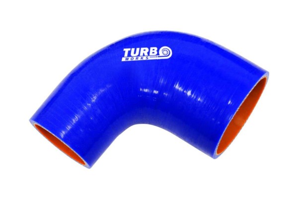 Silikónová redukcia 90° TurboWorks Pro Modrá 51-63mm