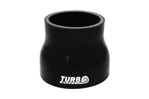 Silikónová redukcia TurboWorks Čierna 63-70mm