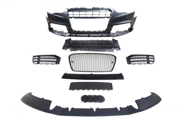 predný nárazník  + Grill Black Audi A5 8T 13-16 RS5 Style – Obrázok 2