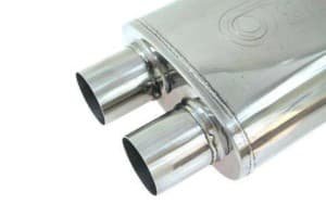 Stredový tlmič výfuku 63,5-57mm TurboWorks LT 304SS 355mm – Obrázok 3