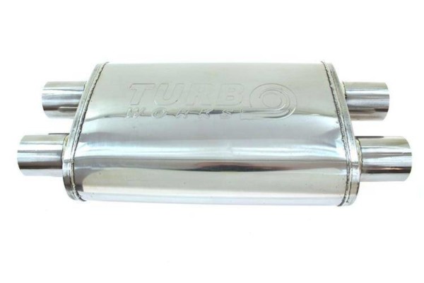 Stredový tlmič výfuku 57mm TurboWorks LT 304SS 355mm