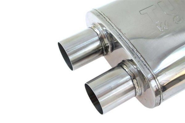 Stredový tlmič výfuku 57mm TurboWorks LT 304SS 355mm – Obrázok 2