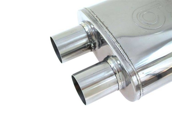 Stredový tlmič výfuku 57mm TurboWorks LT 304SS 355mm – Obrázok 3