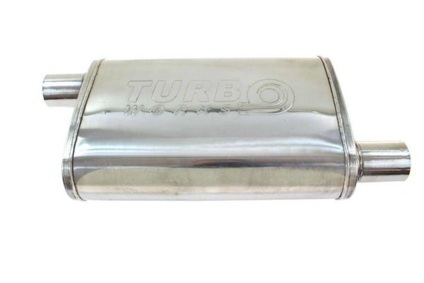 Stredový tlmič výfuku 70mm TurboWorks LT 304SS 355mm