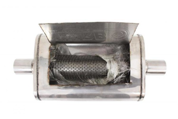 Stredový tlmič výfuku 63,5mm TurboWorks LT 409SS 355mm – Obrázok 4