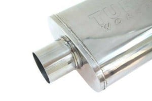Stredový tlmič výfuku 76mm TurboWorks LT 409SS 355mm – Obrázok 2