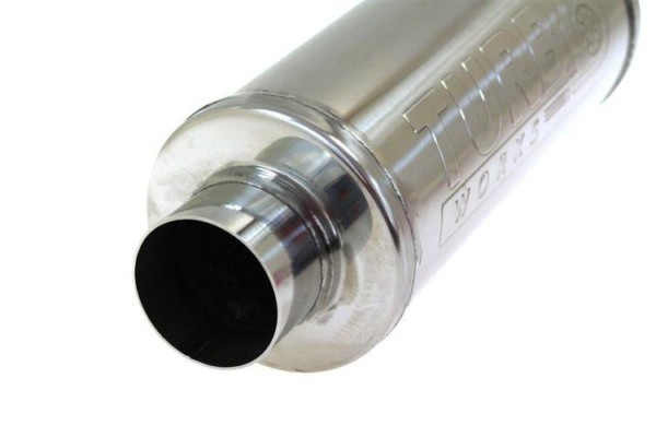 Stredový tlmič výfuku 63,5mm TurboWorks RS 409SS 300mm – Obrázok 2