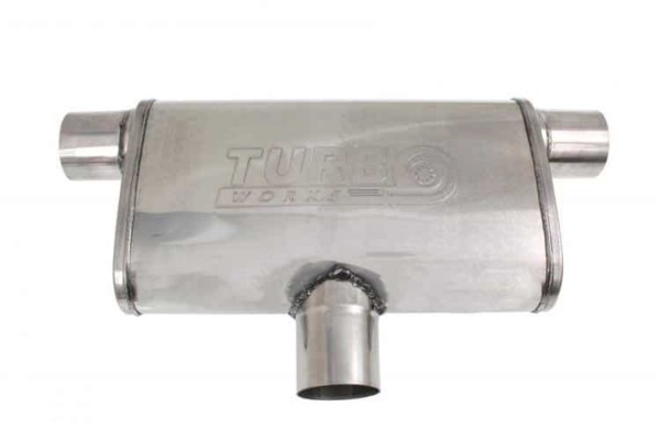 Zadný stredový tlmič výfuku 76mm TurboWorks LT 304SS 355mm