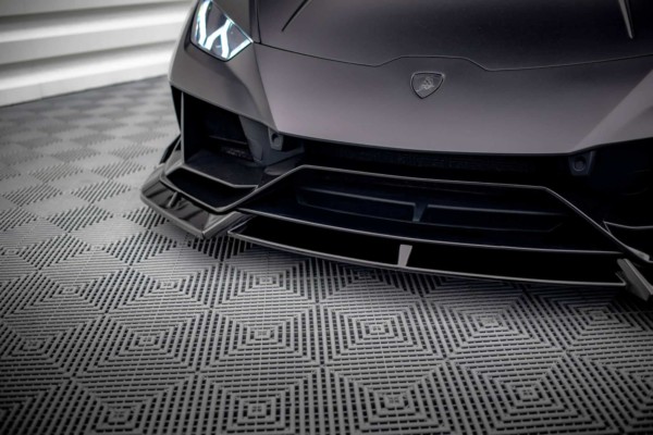 MAXTON DESIGN - Spoiler pod Predný náraznik  LAMBORGHINI HURACAN EVO ,Čierny lesk – Obrázok 6
