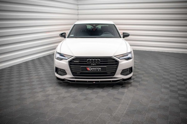 MAXTON DESIGN - Spoiler pod predný nárazník V.1 AUDI A6 C8, Čierny lesk – Obrázok 2