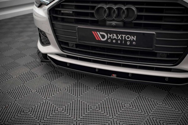 MAXTON DESIGN - Spoiler pod predný nárazník V.1 AUDI A6 C8, Čierny lesk – Obrázok 3