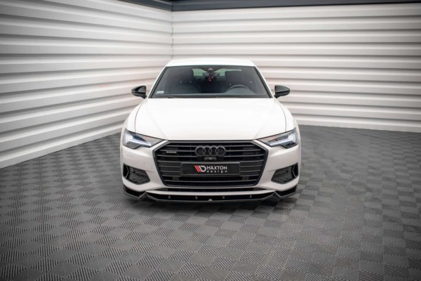 MAXTON DESIGN - Spoiler pod predný nárazník V.2 AUDI A6 C8, Čierny lesk – Obrázok 2