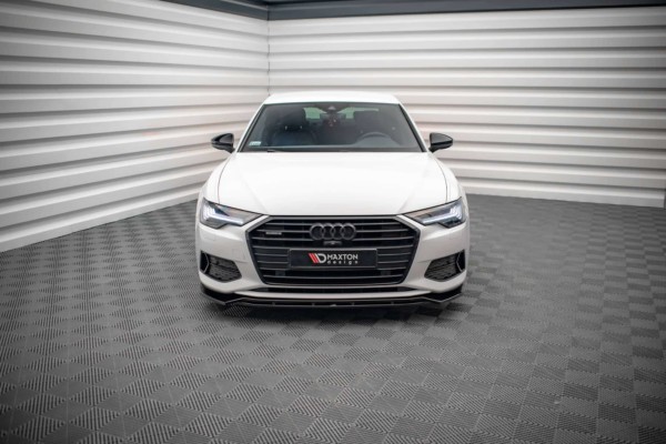 MAXTON DESIGN - Spoiler pod predný nárazník V.3 AUDI A6 C8, Čierny lesk – Obrázok 2