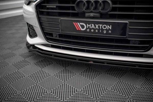MAXTON DESIGN - Spoiler pod predný nárazník V.3 AUDI A6 C8, Čierny lesk – Obrázok 4