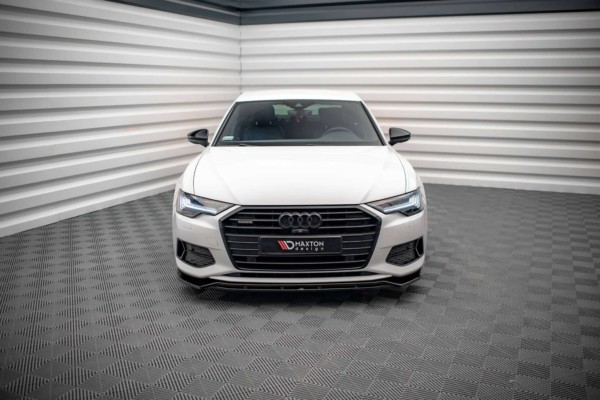 MAXTON DESIGN - Spoiler pod predný nárazník V.3 AUDI A6 C8, Čierny lesk – Obrázok 5