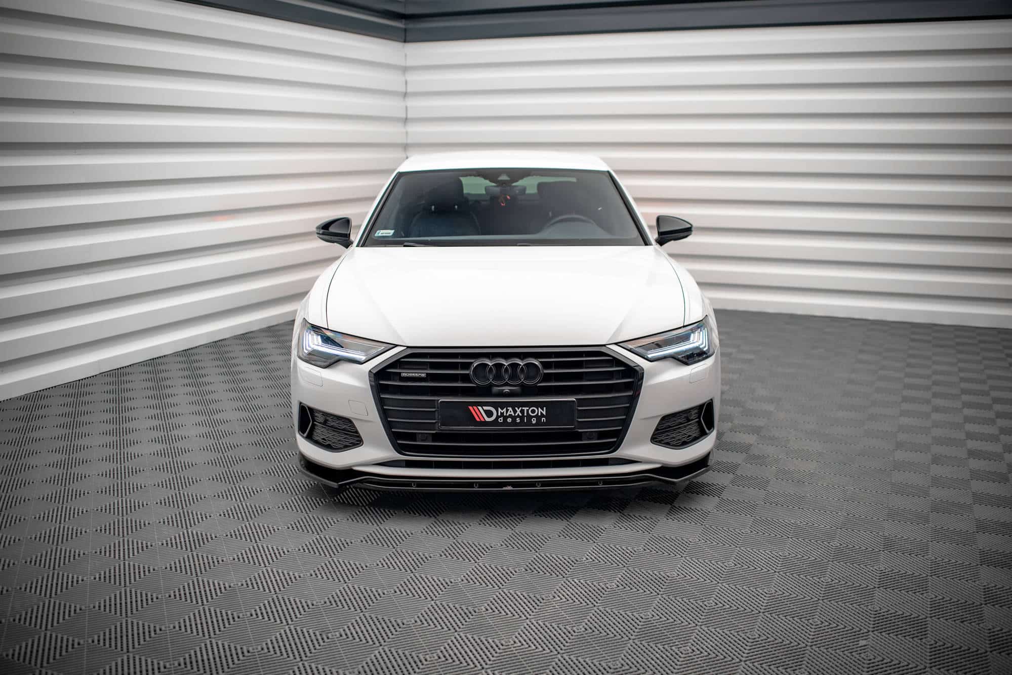 MAXTON DESIGN - Spoiler pod predný nárazník V.3 AUDI A6 C8, Čierny lesk – Obrázok 5