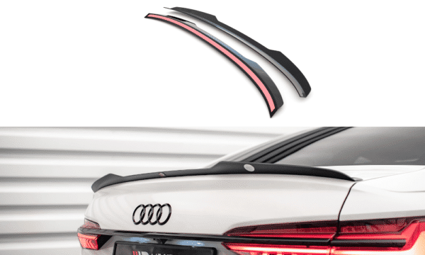 MAXTON DESIGN - Predĺženie spoilera AUDI A6 SEDAN C8,Čierny lesk