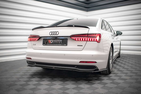 MAXTON DESIGN - Predĺženie spoilera AUDI A6 SEDAN C8,Čierny lesk – Obrázok 3