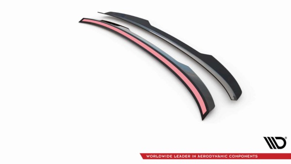 MAXTON DESIGN - Predĺženie spoilera AUDI A6 SEDAN C8,Čierny lesk – Obrázok 5