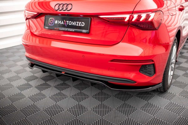 MAXTON DESIGN - Spoiler pod zadný nárazník AUDI A3 SPORTBACK 8Y – Obrázok 2
