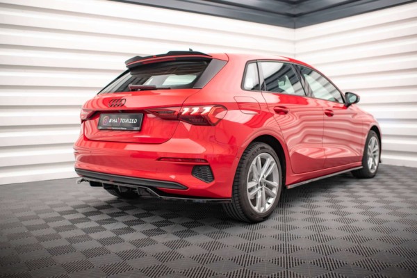 MAXTON DESIGN - Spoiler pod zadný nárazník AUDI A3 SPORTBACK 8Y – Obrázok 5