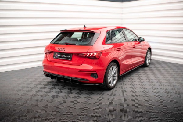MAXTON DESIGN - STREET PRO Spoiler pod zadný nárazník AUDI A3 SPORTBACK 8Y – Obrázok 3