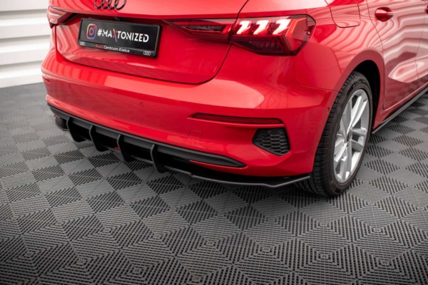 MAXTON DESIGN - STREET PRO Spoiler pod zadný nárazník AUDI A3 SPORTBACK 8Y – Obrázok 4