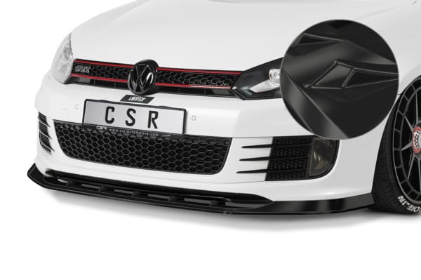 CSR Spoiler pod predný náraznik pre VW Golf 6 GTI Edition 35 CSL415 ,Čierny lesk
